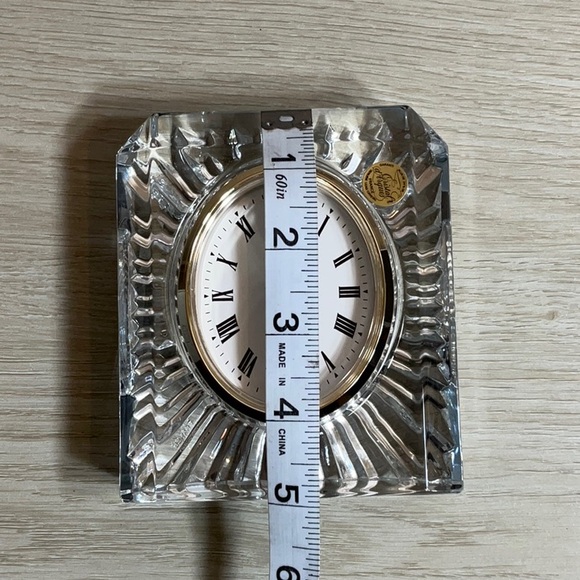 Vintage Staiger Quartz Lead Crystal Clock By Cristal d’Arques France - Picture 5 of 9